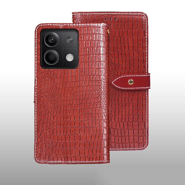idewei Crocodile Texture Leather Phone Case
