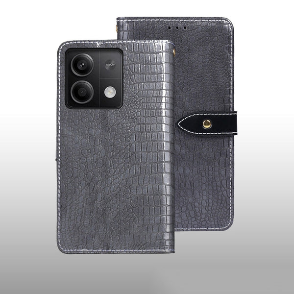 idewei Crocodile Texture Leather Phone Case