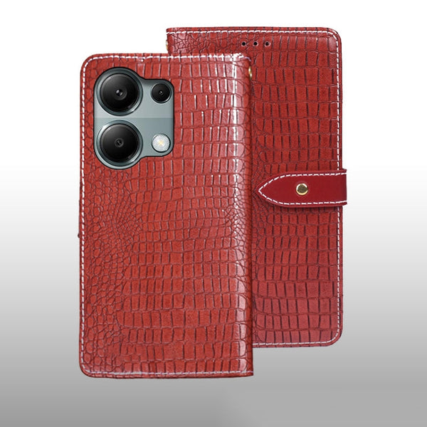 idewei Crocodile Texture Leather Phone Case