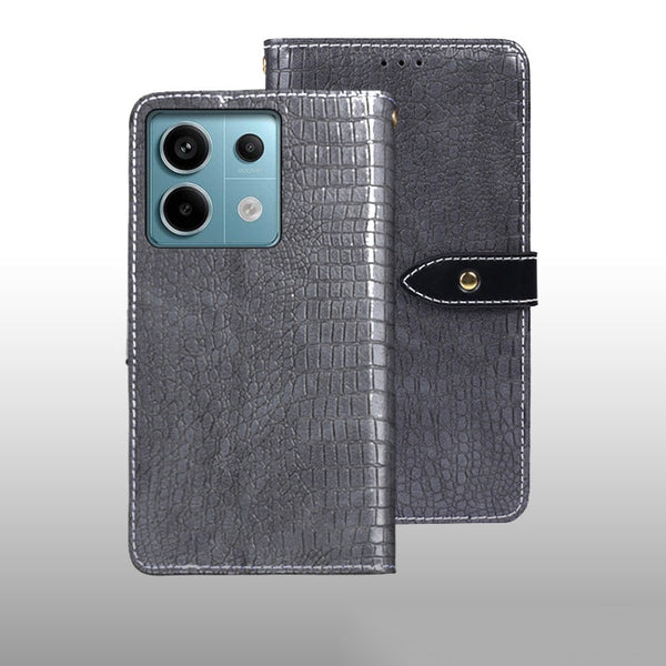 idewei Crocodile Texture Leather Phone Case