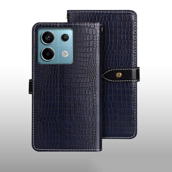 idewei Crocodile Texture Leather Phone Case