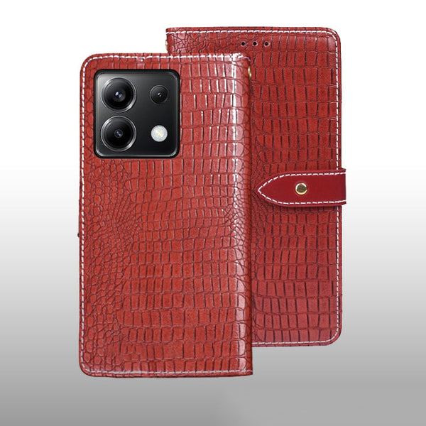 idewei Crocodile Texture Leather Phone Case