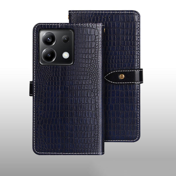 idewei Crocodile Texture Leather Phone Case