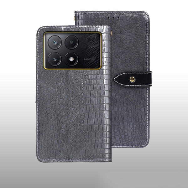 idewei Crocodile Texture Leather Phone Case