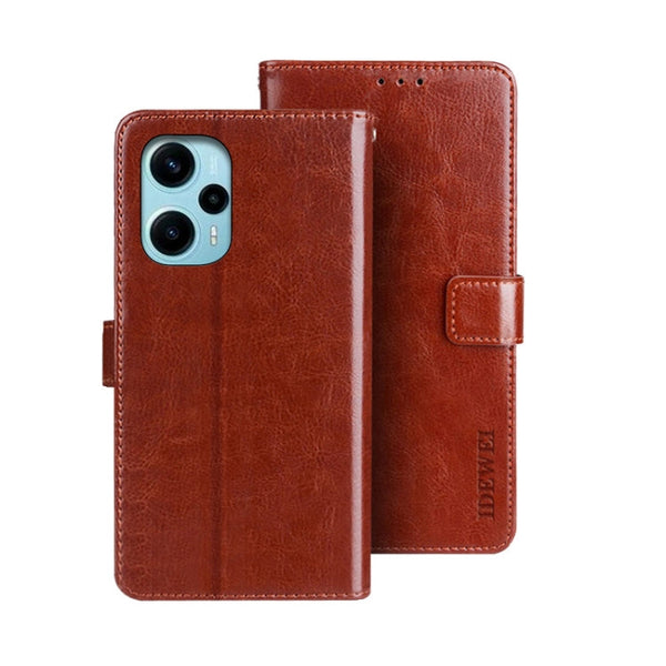 idewei Crazy Horse Texture Leather Phone Case