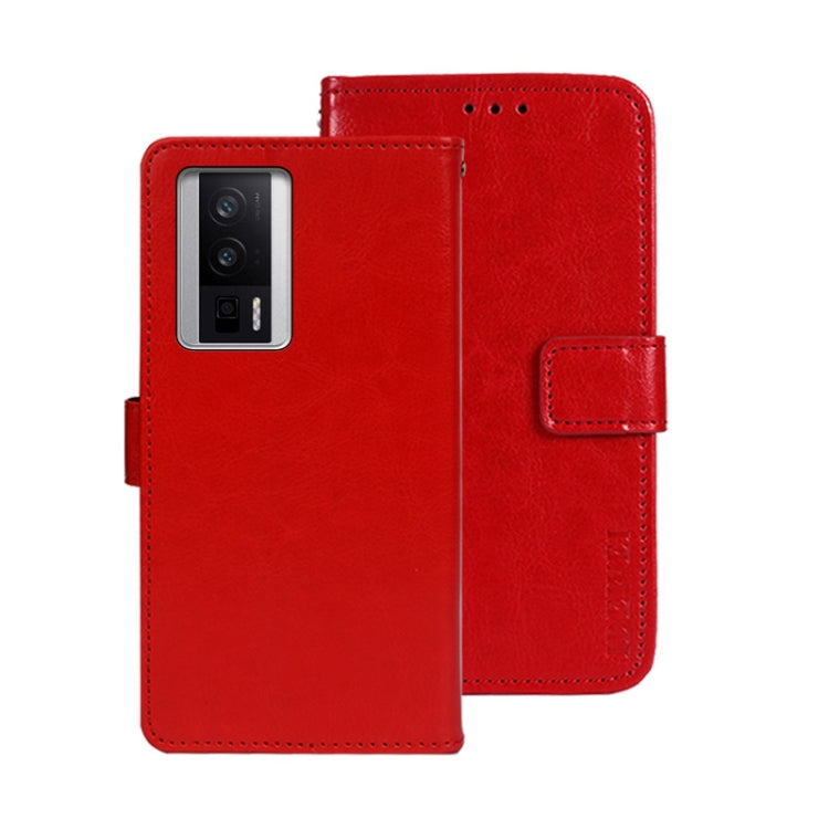 idewei Crazy Horse Texture Leather Phone Case