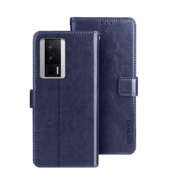 idewei Crazy Horse Texture Leather Phone Case