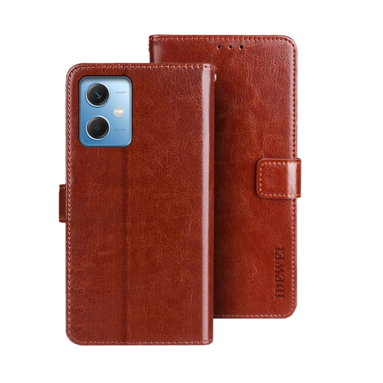 idewei Crazy Horse Texture Leather Phone Case