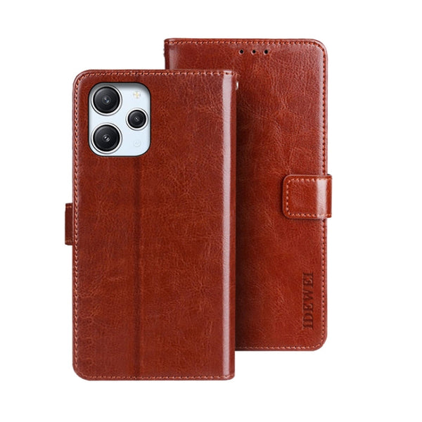 idewei Crazy Horse Texture Leather Phone Case