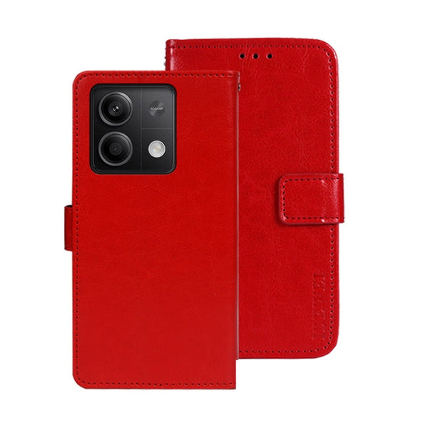 idewei Crazy Horse Texture Leather Phone Case