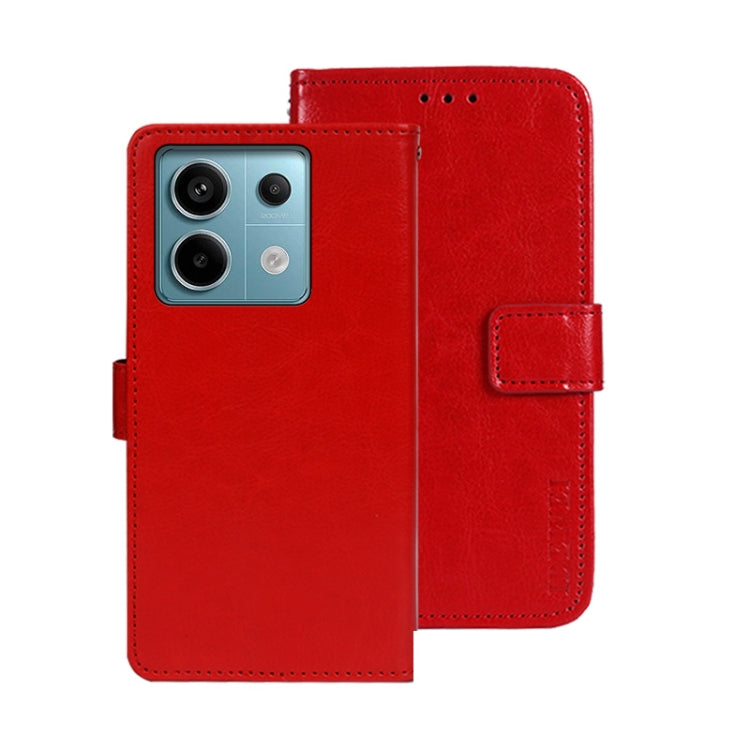 idewei Crazy Horse Texture Leather Phone Case