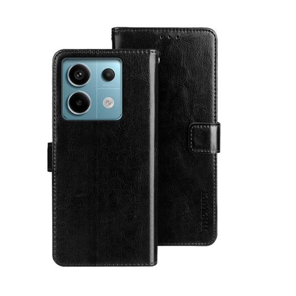 idewei Crazy Horse Texture Leather Phone Case