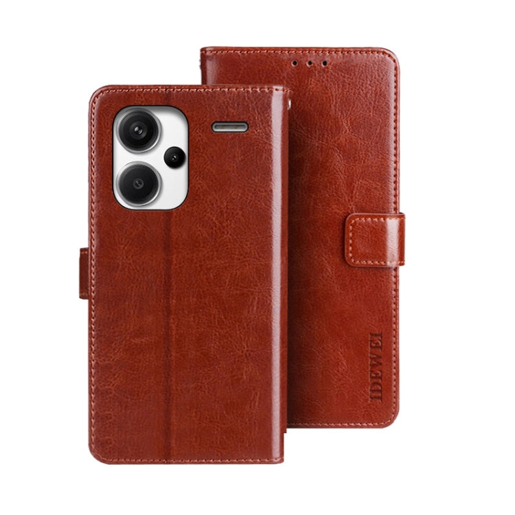 idewei Crazy Horse Texture Leather Phone Case
