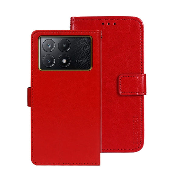 idewei Crazy Horse Texture Leather Phone Case