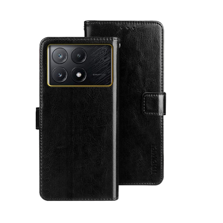 idewei Crazy Horse Texture Leather Phone Case