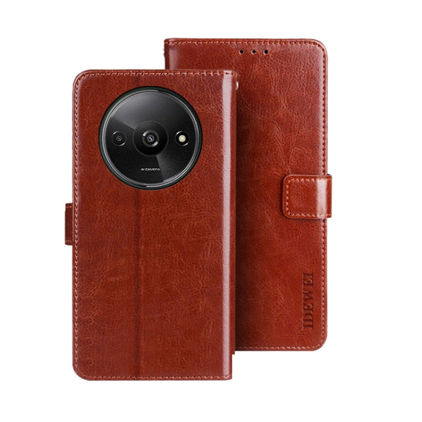 idewei Crazy Horse Texture Leather Phone Case