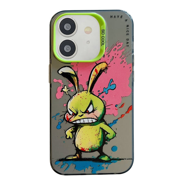Animal Pattern Oil Painting Series PC + TPU Phone Case