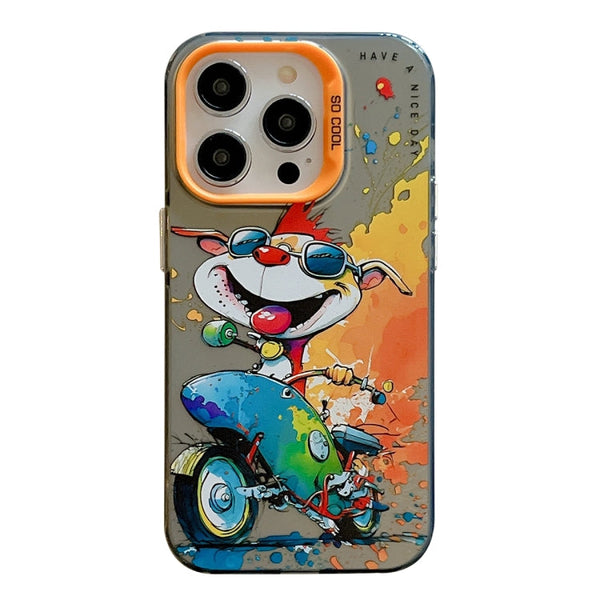 Animal Pattern Oil Painting Series PC + TPU Phone Case