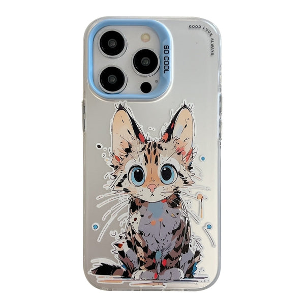 Animal Pattern Oil Painting Series PC + TPU Phone Case