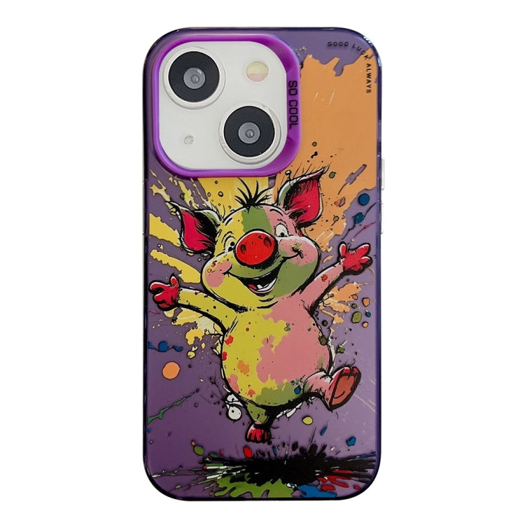Animal Pattern Oil Painting Series PC + TPU Phone Case