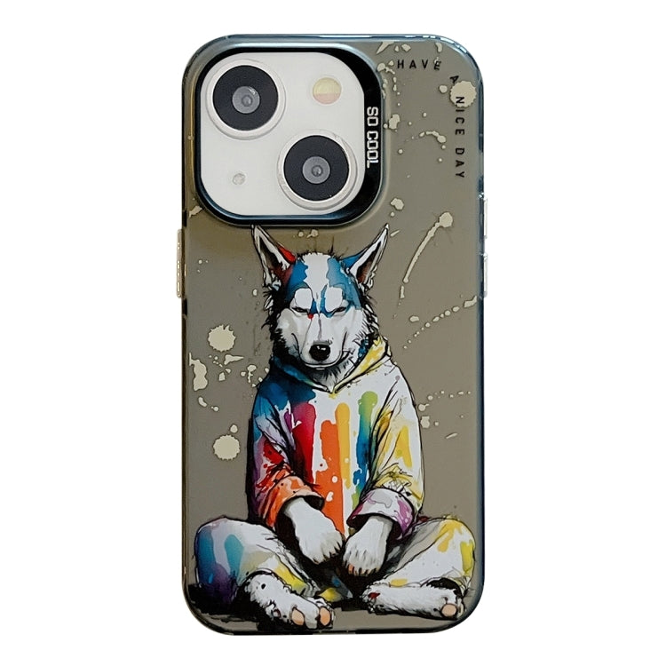 Animal Pattern Oil Painting Series PC + TPU Phone Case