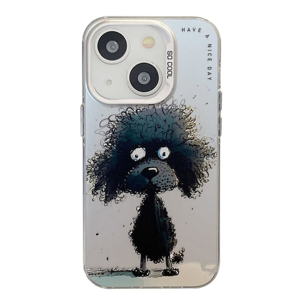 Animal Pattern Oil Painting Series PC + TPU Phone Case