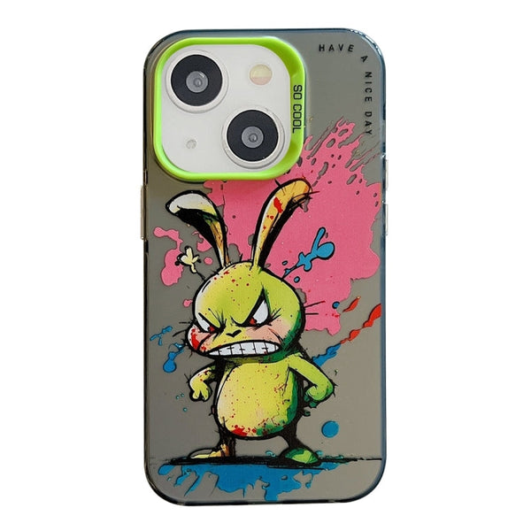 Animal Pattern Oil Painting Series PC + TPU Phone Case