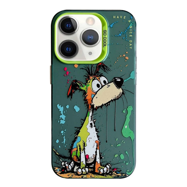 Animal Pattern Oil Painting Series PC + TPU Phone Case