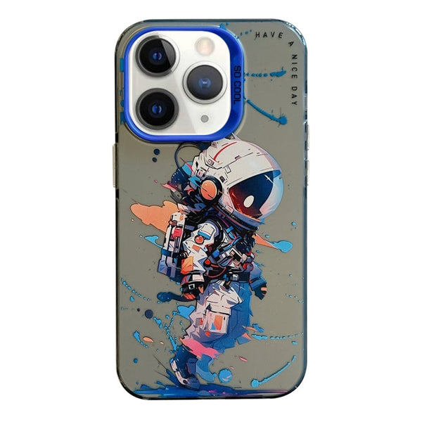 Animal Pattern Oil Painting Series PC + TPU Phone Case