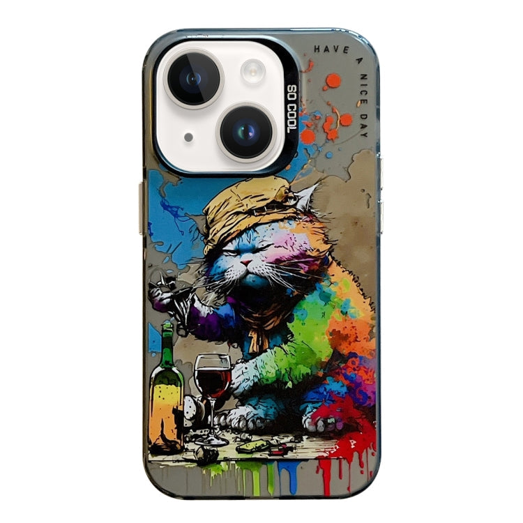 Animal Pattern Oil Painting Series PC + TPU Phone Case