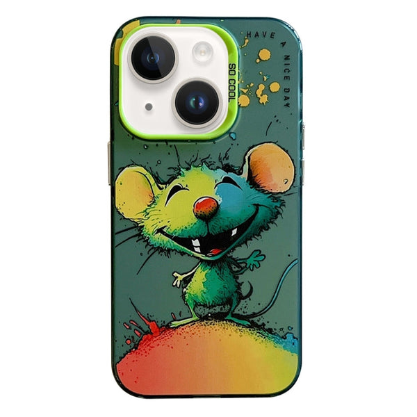 Animal Pattern Oil Painting Series PC + TPU Phone Case