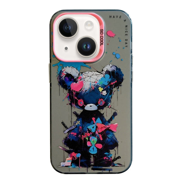 Animal Pattern Oil Painting Series PC + TPU Phone Case