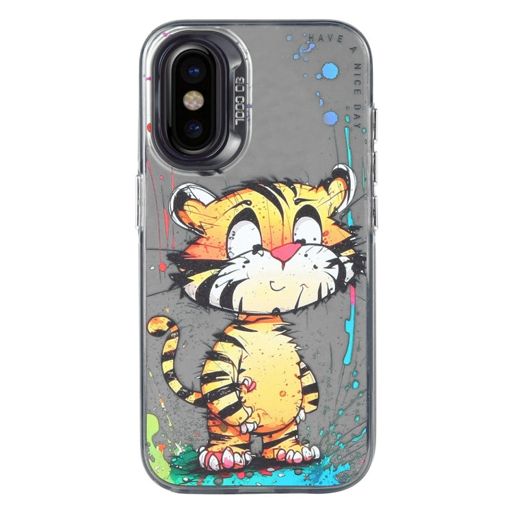 Animal Pattern Oil Painting Series PC + TPU Phone Case