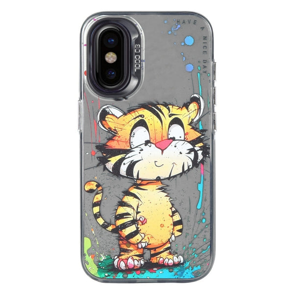 Animal Pattern Oil Painting Series PC + TPU Phone Case