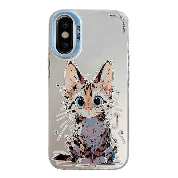 Animal Pattern Oil Painting Series PC + TPU Phone Case