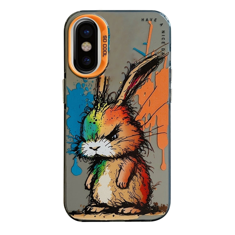 Animal Pattern Oil Painting Series PC + TPU Phone Case