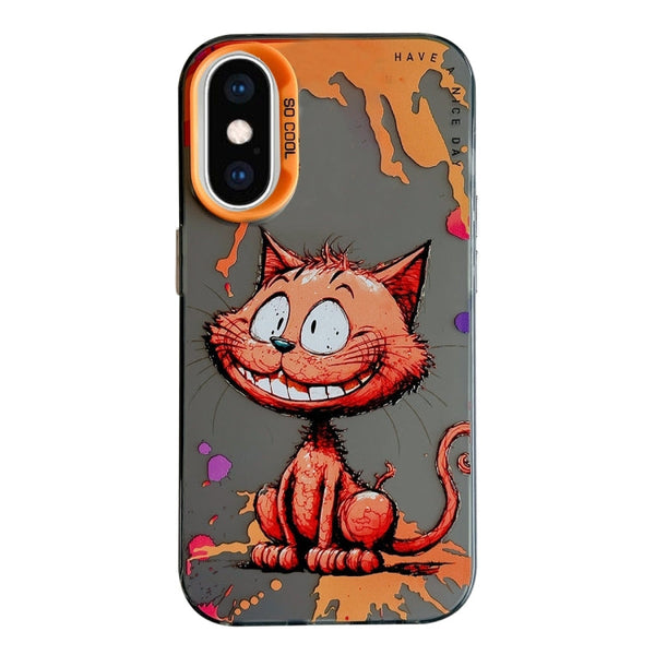 Animal Pattern Oil Painting Series PC + TPU Phone Case
