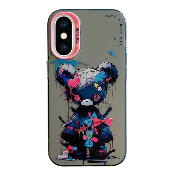 Animal Pattern Oil Painting Series PC + TPU Phone Case