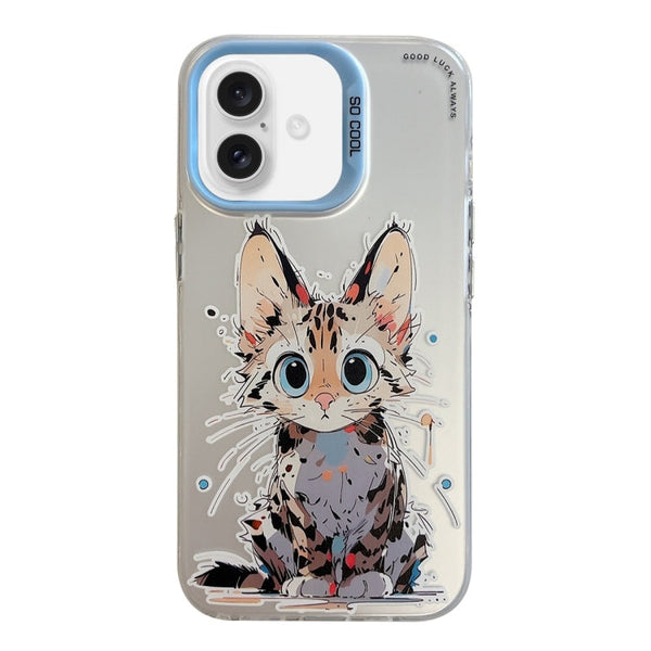 Animal Pattern Oil Painting Series PC + TPU Phone Case