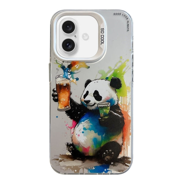 Animal Pattern Oil Painting Series PC + TPU Phone Case