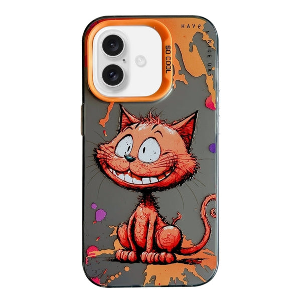Animal Pattern Oil Painting Series PC + TPU Phone Case