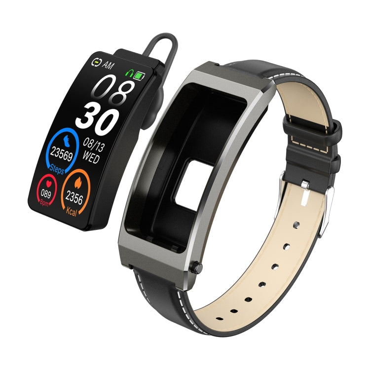 K13S 1.14 inch TFT Screen Leather Strap Smart Calling Bracelet Supports Sleep Management/Blood Oxygen Monitoring