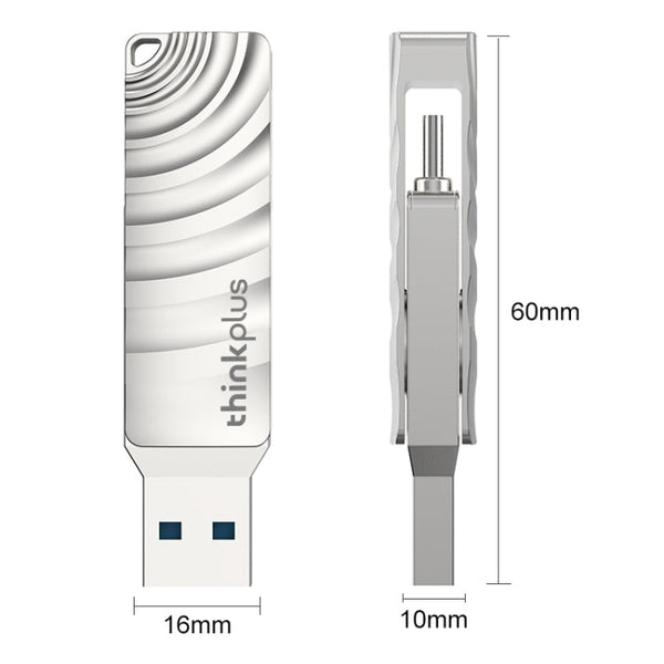 Lenovo Thinkplus MU232 USB 3.2 + USB-C / Type-C Dual Head Flash Drive