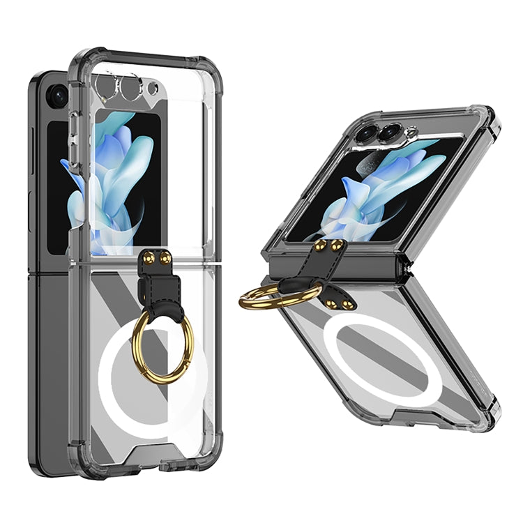 GKK MagSafe Airbag Hinge Shockproof Phone Case with Ring Holder, For Samsung Galaxy Z Flip6 / Flip7 FE, For Samsung Galaxy Z Flip5