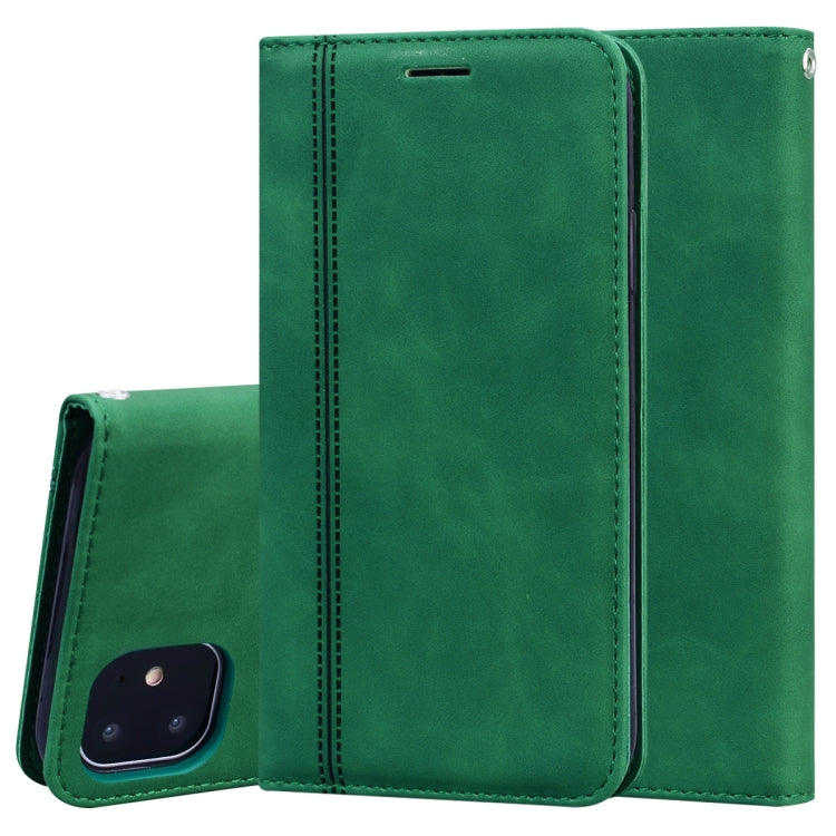 Frosted Business Magnetic Horizontal Flip PU Leather Case with Holder & Card Slot & Lanyard