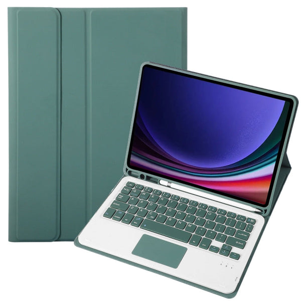 A710B-A Candy Color TPU Touch Bluetooth Keyboard Leather Tablet Case with Pen Holder