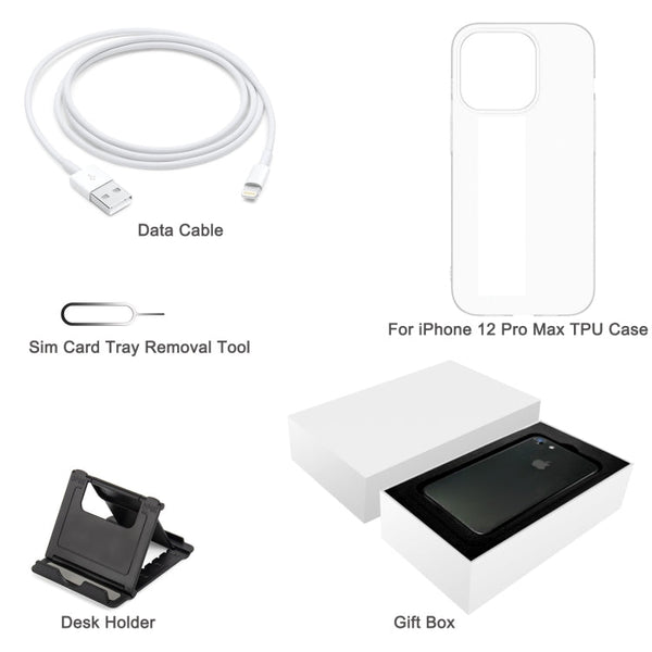 TPU Case + Desk Holder + Data Cable + Sim Card Tray Removal Tool + Gift Box