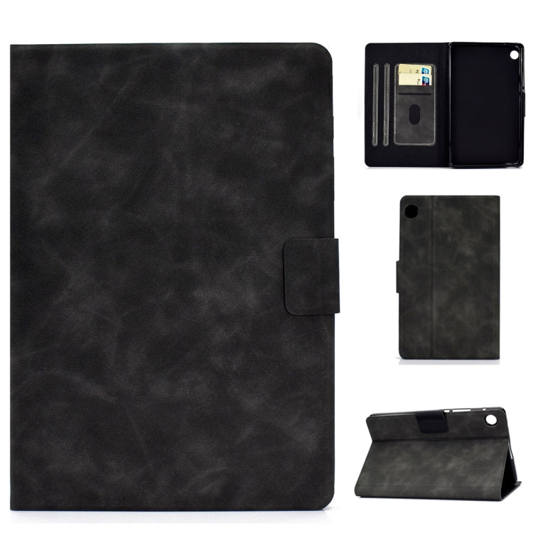Cowhide Texture Horizontal Flip Leather Case with Holder & Card Slots & Sleep / Wake-up Function, For Huawei MatePad T8, For Huawei MediaPad T5, For Lenovo M10 Plus TB-X606F