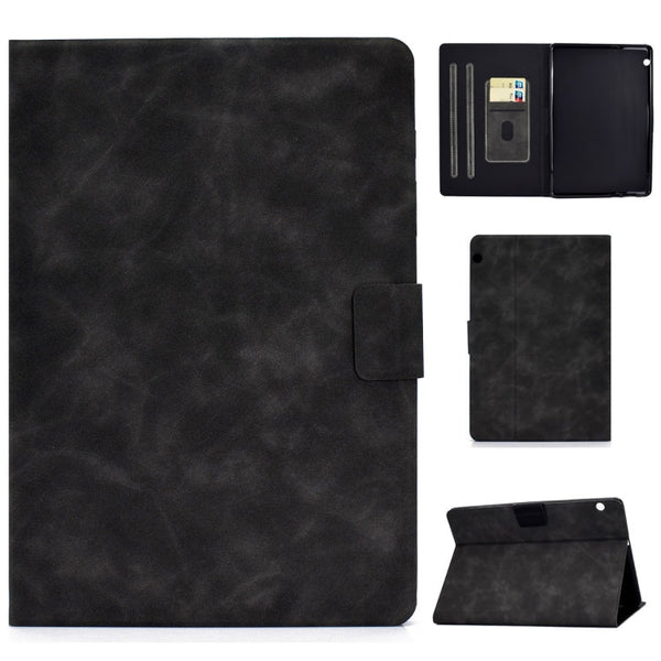 Cowhide Texture Horizontal Flip Leather Case with Holder & Card Slots & Sleep / Wake-up Function, For Huawei MatePad T8, For Huawei MediaPad T5, For Lenovo M10 Plus TB-X606F