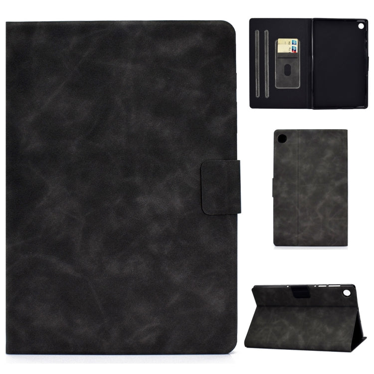 Cowhide Texture Horizontal Flip Leather Case with Holder & Card Slots & Sleep / Wake-up Function, For Huawei MatePad T8, For Huawei MediaPad T5, For Lenovo M10 Plus TB-X606F